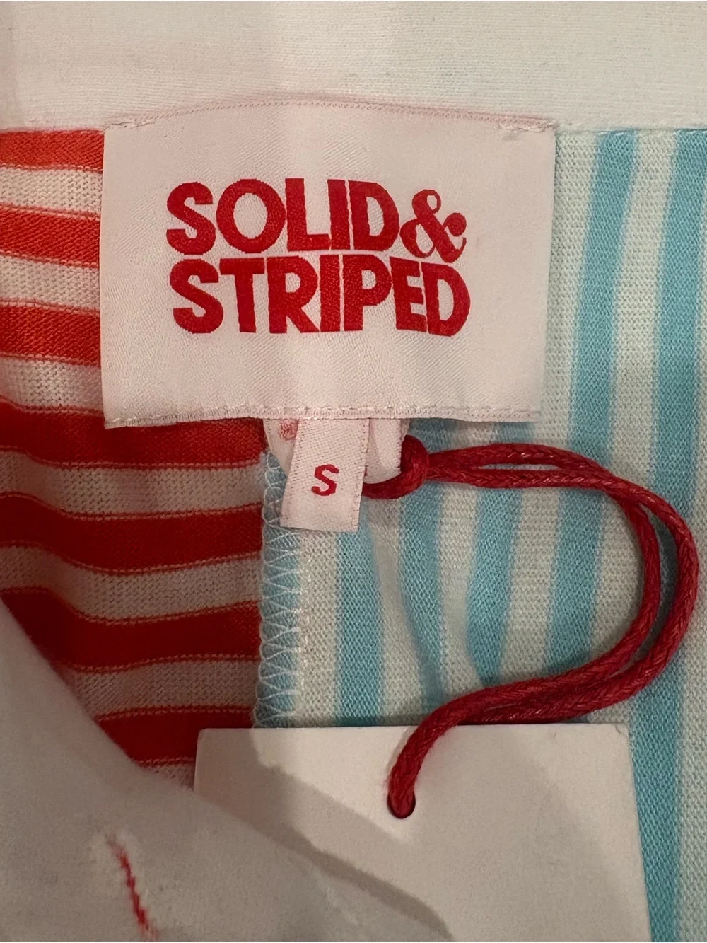 SOLID & STRIPED Oxford Tunic Colorblock NWT Size S